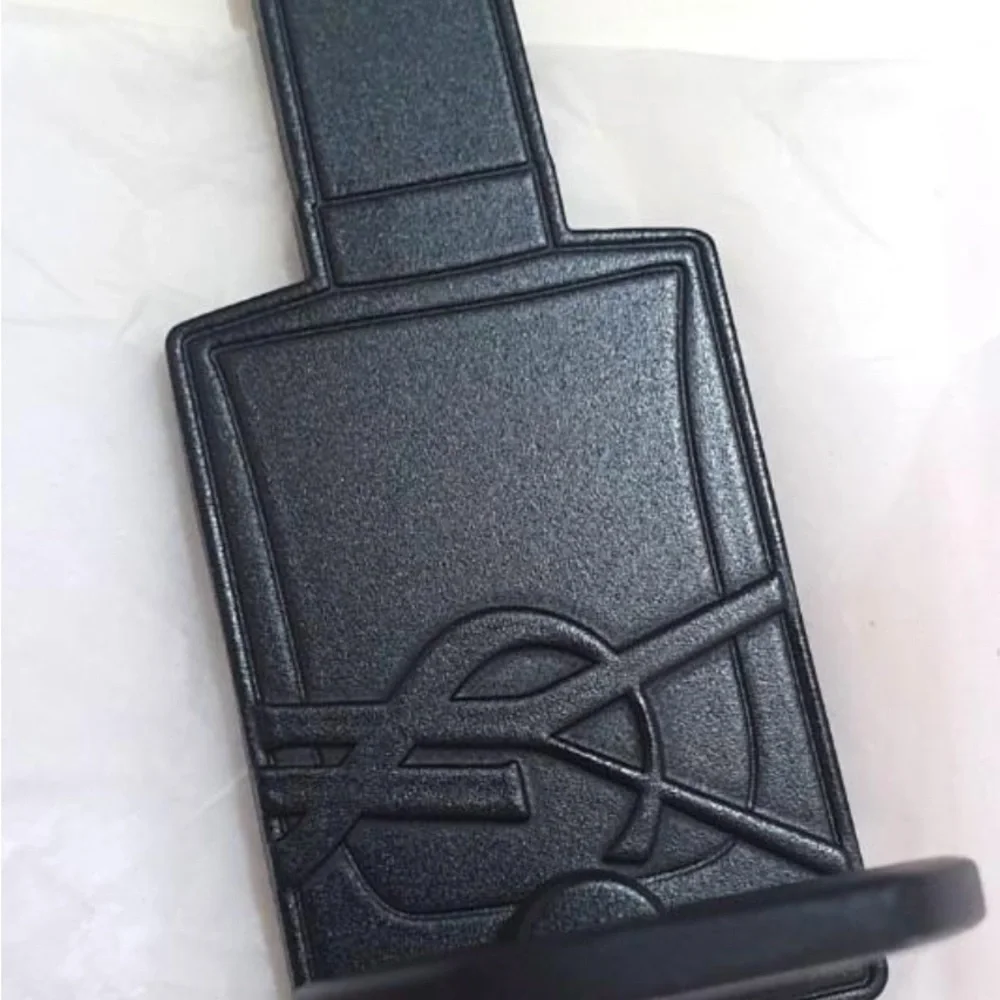 Yves Saint Laurent Black Phone Ring Grip Case Accessory